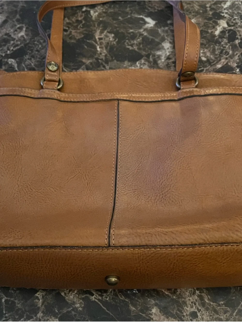 Patricia Nash Tooled Leather Shoulder Bag - Tan
